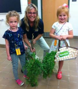 Loudon County School Nutrition Services - The garden at Frederick Douglass Elementary School is thriving! Students were able to harvest the 2nd day of school with our School Nutrition Ma
